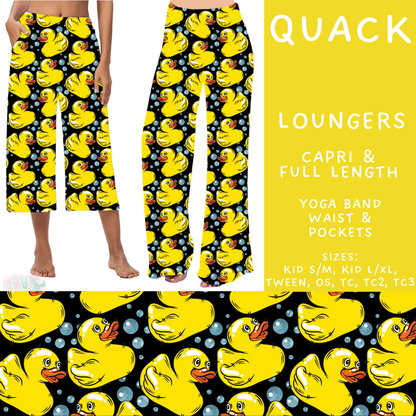 Batch #578 - July Request Run - Closes 8/31 - ETA late October - Quack Capri and Full Length Loungers