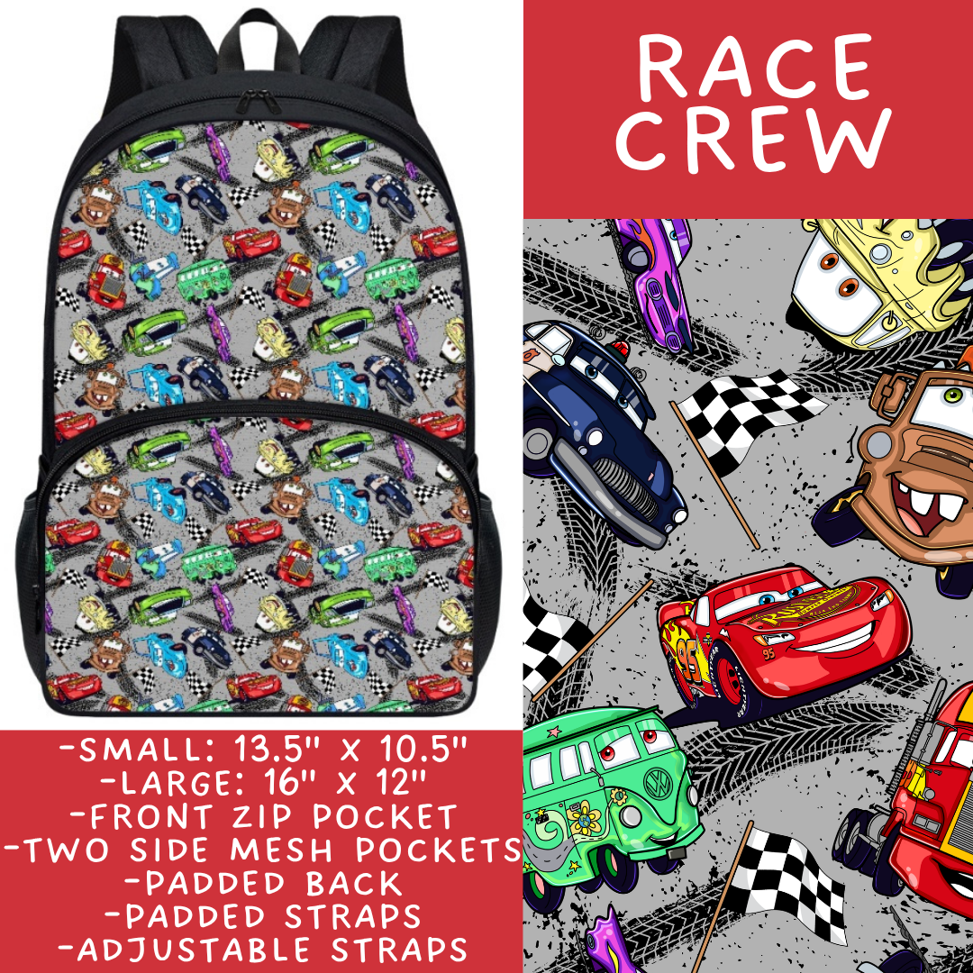 Batch #545 - Back to School 3 - Closes 6/19 - ETA early/mid August - Race Crew Backpacks