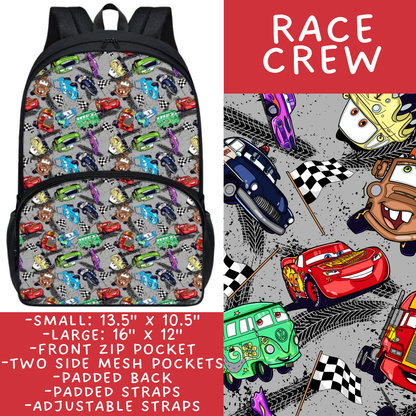 Batch #545 - Back to School 3 - Closes 6/19 - ETA early/mid August - Race Crew Backpacks