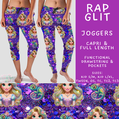 Batch #557 - Princess Glitter - Closes 7/17 - ETA mid Sept - Rap Glit Full and Capri Length Joggers