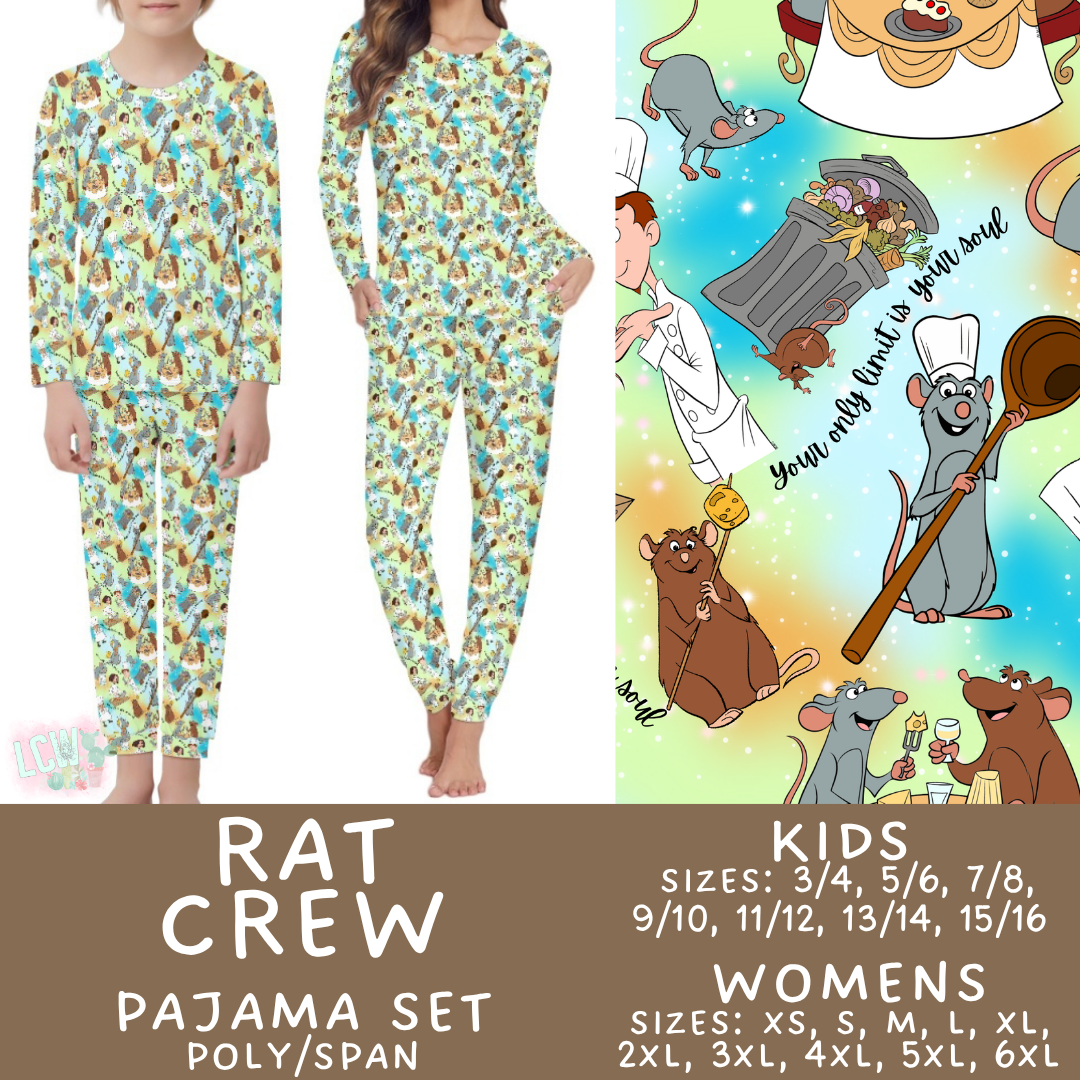 Batch #590 - Magical Family Pajamas - Closes 9/18 - ETA mid Nov - Rat Crew Women's & Kid's Pajama Set