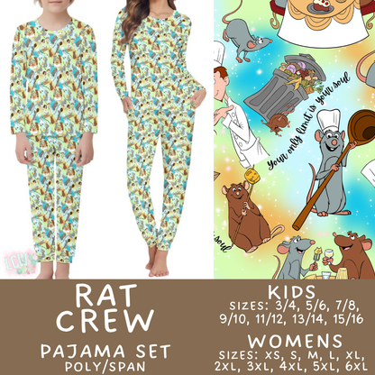 Batch #590 - Magical Family Pajamas - Closes 9/18 - ETA mid Nov - Rat Crew Women's & Kid's Pajama Set