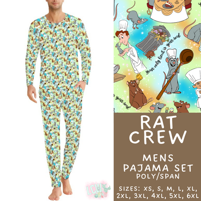 Batch #590 - Magical Family Pajamas - Closes 9/18 - ETA mid Nov - Rat Crew Men's Pajama Set