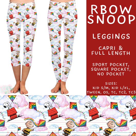Batch #506 - Cool Characters 13 - Closes 3/20 - ETA late May - RBow Snoop Full and Capri Length Leggings
