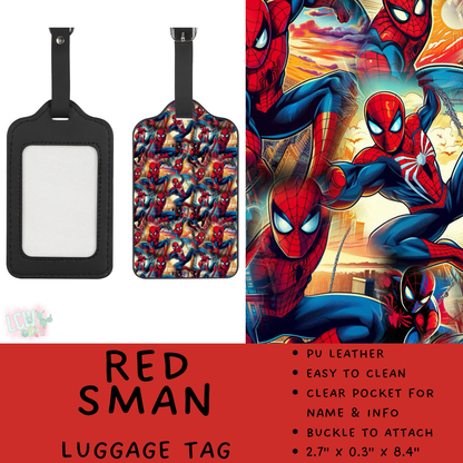 Batch #609 - Travel Collection 2 - Closes 11/6 - ETA early Jan - Red SMan Luggage Tag