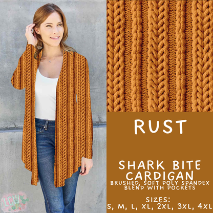 Batch #596 - Sweater Weather - Closes 10/9 - ETA early Dec - Rust Cardigan