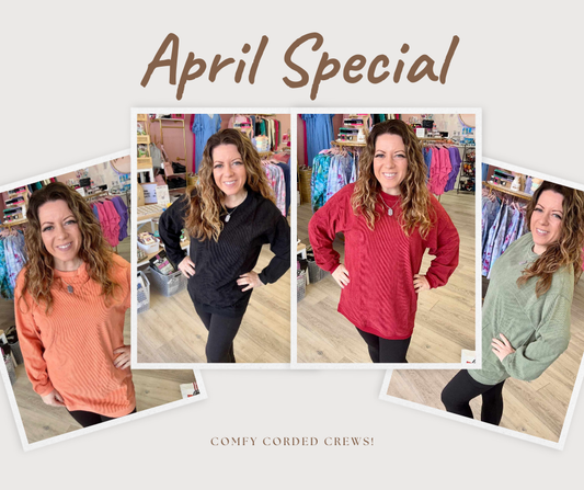 Comfy Corded Crewneck