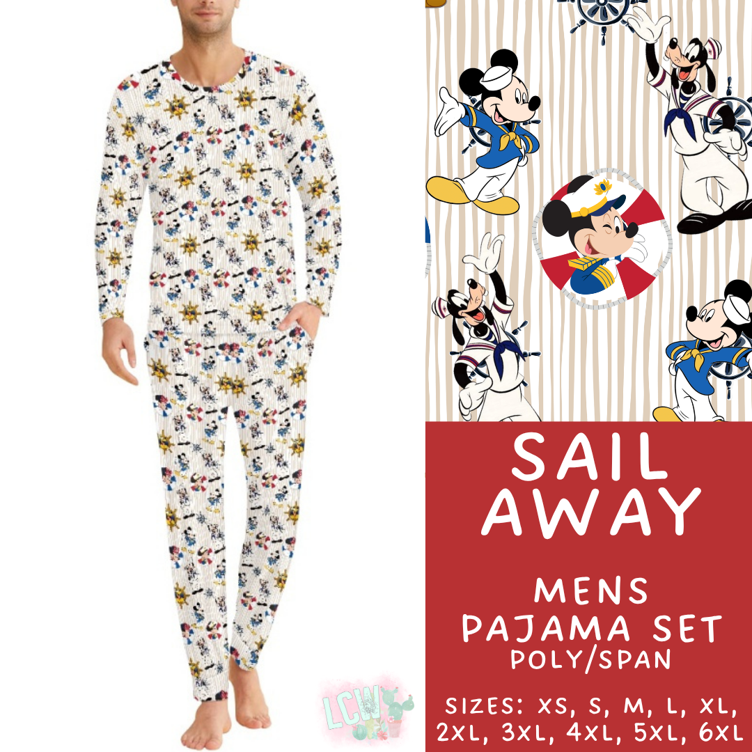 Batch #590 - Magical Family Pajamas - Closes 9/18 - ETA mid Nov - Sail Away Men's Pajama Set