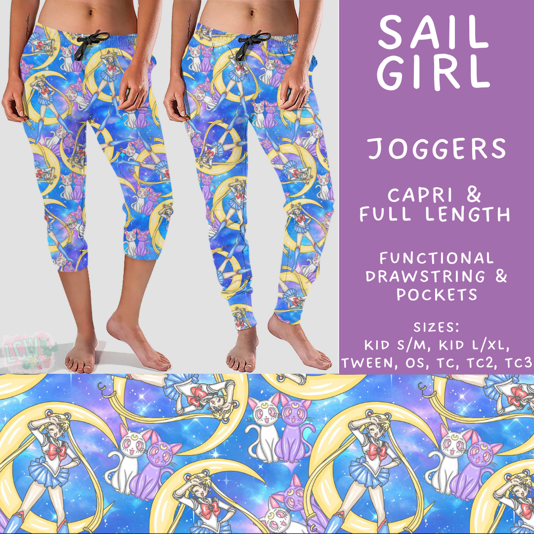 Batch #544 - Cool Characters 16 - Closes 6/17 - ETA mid August - Sail Girl Full and Capri Length Joggers