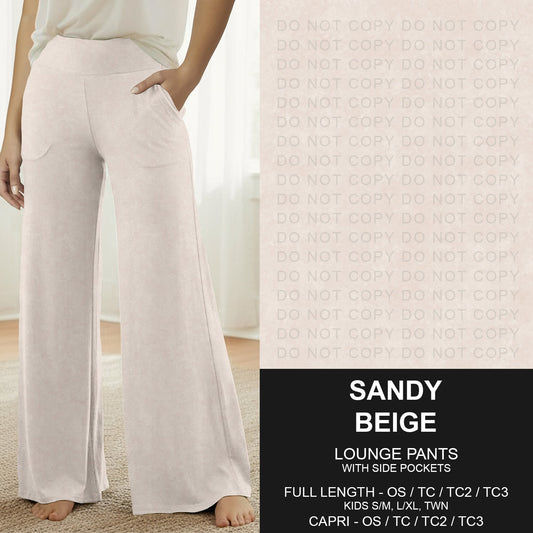 B280 - Preorder Sandy Beige Lounge Pants (Closes 3/22. ETA: late May)