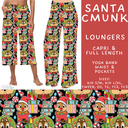Batch #598 - Magical Character Christmas 2 - Closes 10/14 - ETA early Dec - Santa CMunk Capri and Full Length Loungers