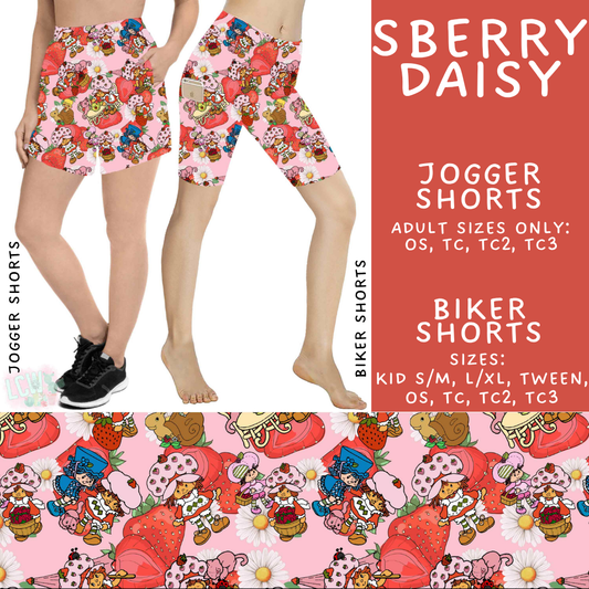 Batch #531 - Cool Characters 15 - Closes 5/18 - ETA late July - SBerry Daisy Biker & Jogger Shorts