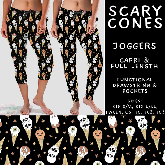 Batch #527 - Spooky Summer 2 - Closes 5/8 - ETA early July - Scary Cones Full and Capri Length Joggers