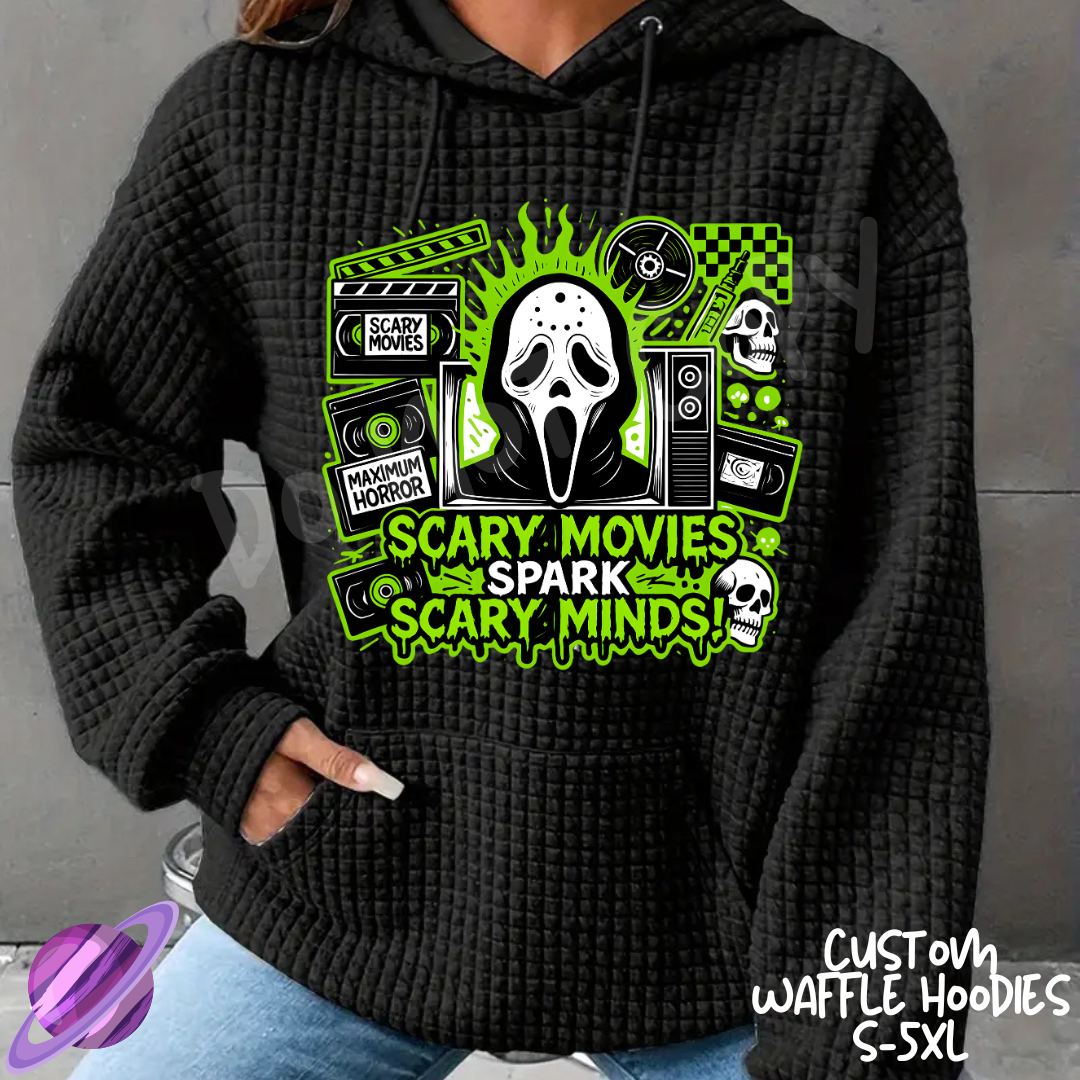 SCARY MOVIES - CUSTOM WAFFLE HOODIES PREORDER CLOSING 9/30