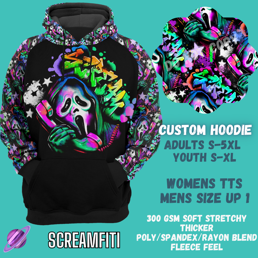 SCREAMFITI- HOODIE OUTFIT RUN- PREORDER 2/20