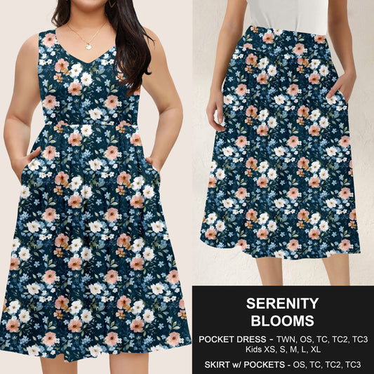 B285 - Preorder Serenity Blooms Dress/Skirt with Pockets (Closes 4/15. ETA: mid June)