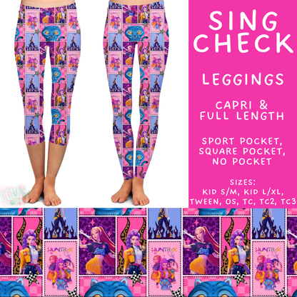 Batch #550 - Fun Run 24 - Closes 7/1 - ETA early Sept - Sing Check Full and Capri Length Leggings