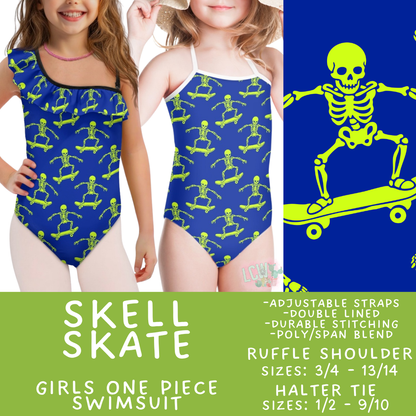 Batch #543 - Pool Party 2 - Closes 6/15 - ETA early/mid August - Skell Skate Girl's Swimsuit