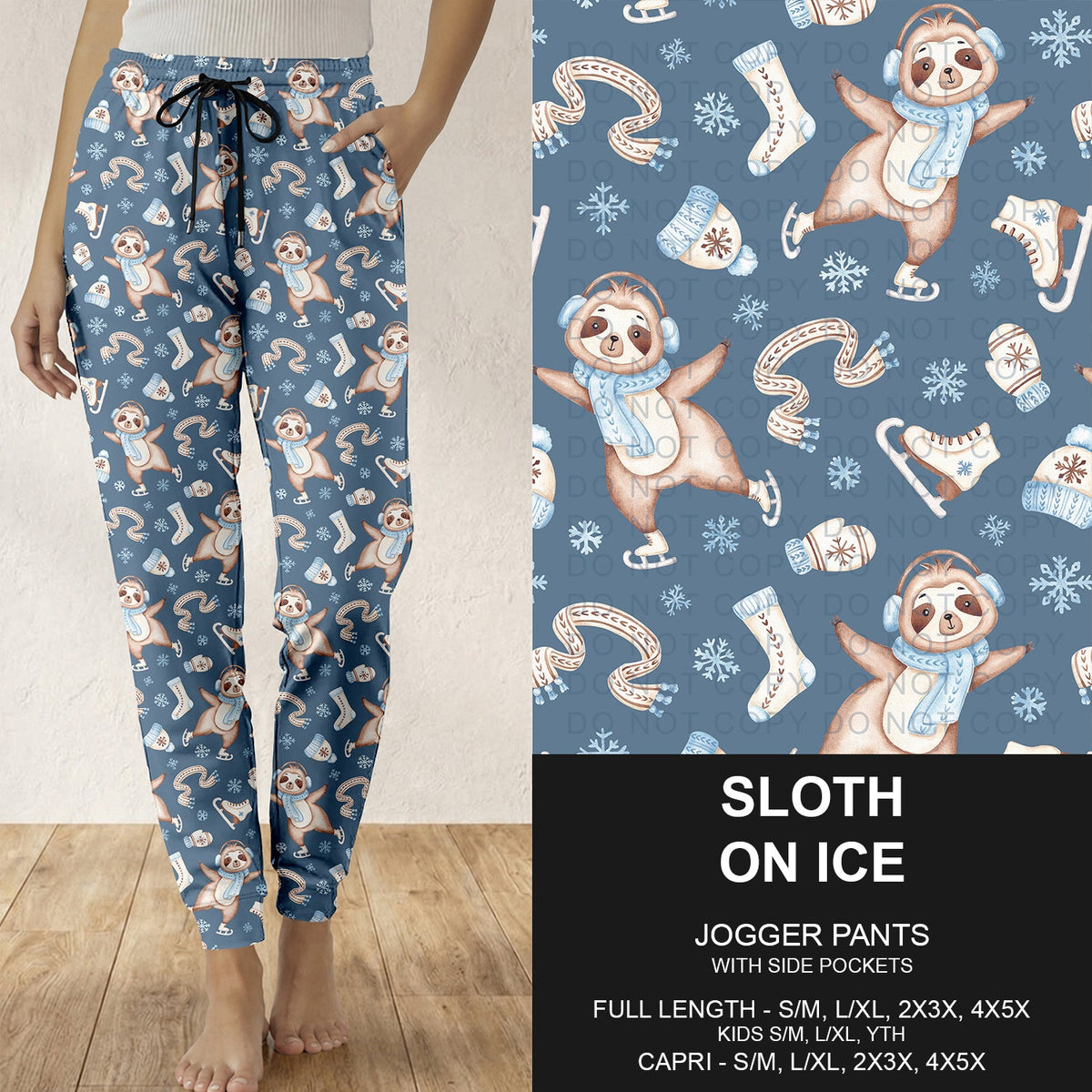 B313 - Preorder Sloth on Ice Joggers (Closes 9/20. ETA: late Nov.)