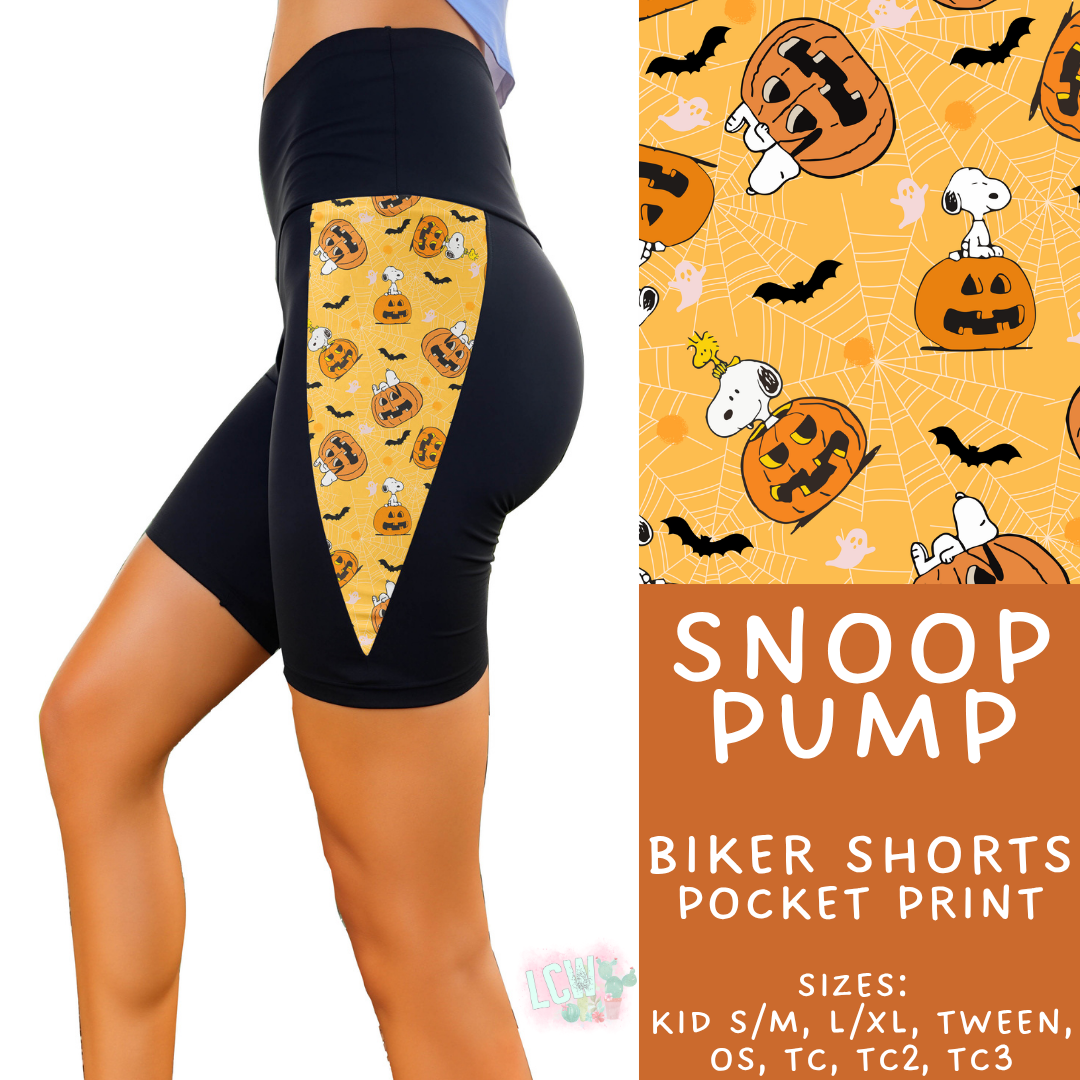 Batch #568 - Halloween Spooky Sets 3 - Closes 8/12 - ETA early October - Snoop Pump Side Panel Biker Shorts