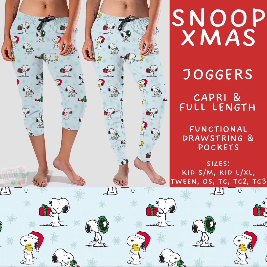 Batch #558 - Magical Character Christmas - Closes 7/20 - ETA mid/late Sept - Snoop Xmas Full and Capri Length Joggers