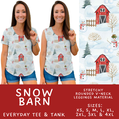 Batch #611 - Winter Collection - Closes 11/9 - ETA early/mid Jan - Snow Barn Everyday Tank & Tee