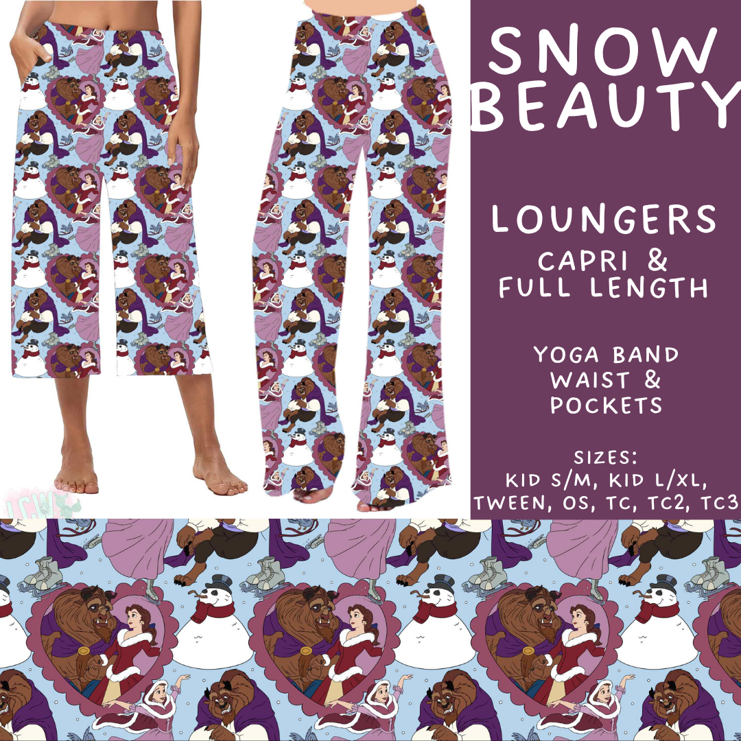 Batch #606 - Magical Character Winter - Closes 10/30 - ETA late Dec - Snow Beauty Capri and Full Length Loungers