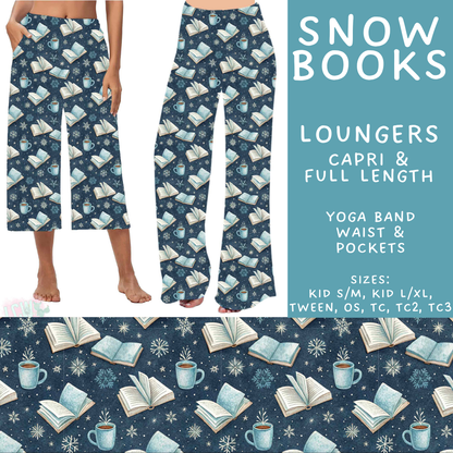 Batch #611 - Winter Collection - Closes 11/9 - ETA early/mid Jan - Snow Books Capri and Full Length Loungers