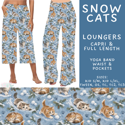 Batch #611 - Winter Collection - Closes 11/9 - ETA early/mid Jan - Snow Cats Capri and Full Length Loungers