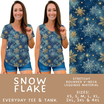Batch #611 - Winter Collection - Closes 11/9 - ETA early/mid Jan - Snow Flake Everyday Tank & Tee