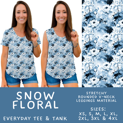Batch #611 - Winter Collection - Closes 11/9 - ETA early/mid Jan - Snow Floral Everyday Tank & Tee