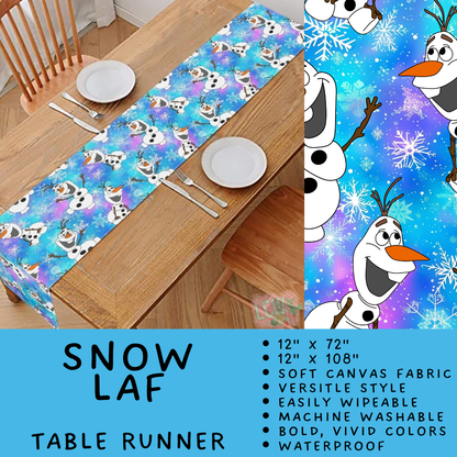 Batch #602 - Table Runners & Placemats - Closes 10/23 - ETA mid Dec - Snow Laf Table Runner