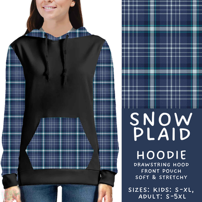 Batch #611 - Winter Collection - Closes 11/9 - ETA early/mid Jan - Snow Plaid Hoodie