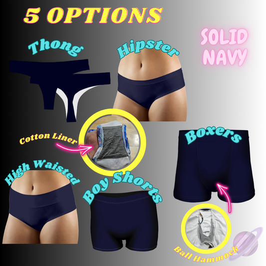 SOLID NAVY- UNDERWEAR 3 PREORDER CLOSING 3/27