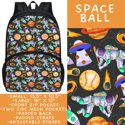 Batch #545 - Back to School 3 - Closes 6/19 - ETA early/mid August - Space Ball Backpacks
