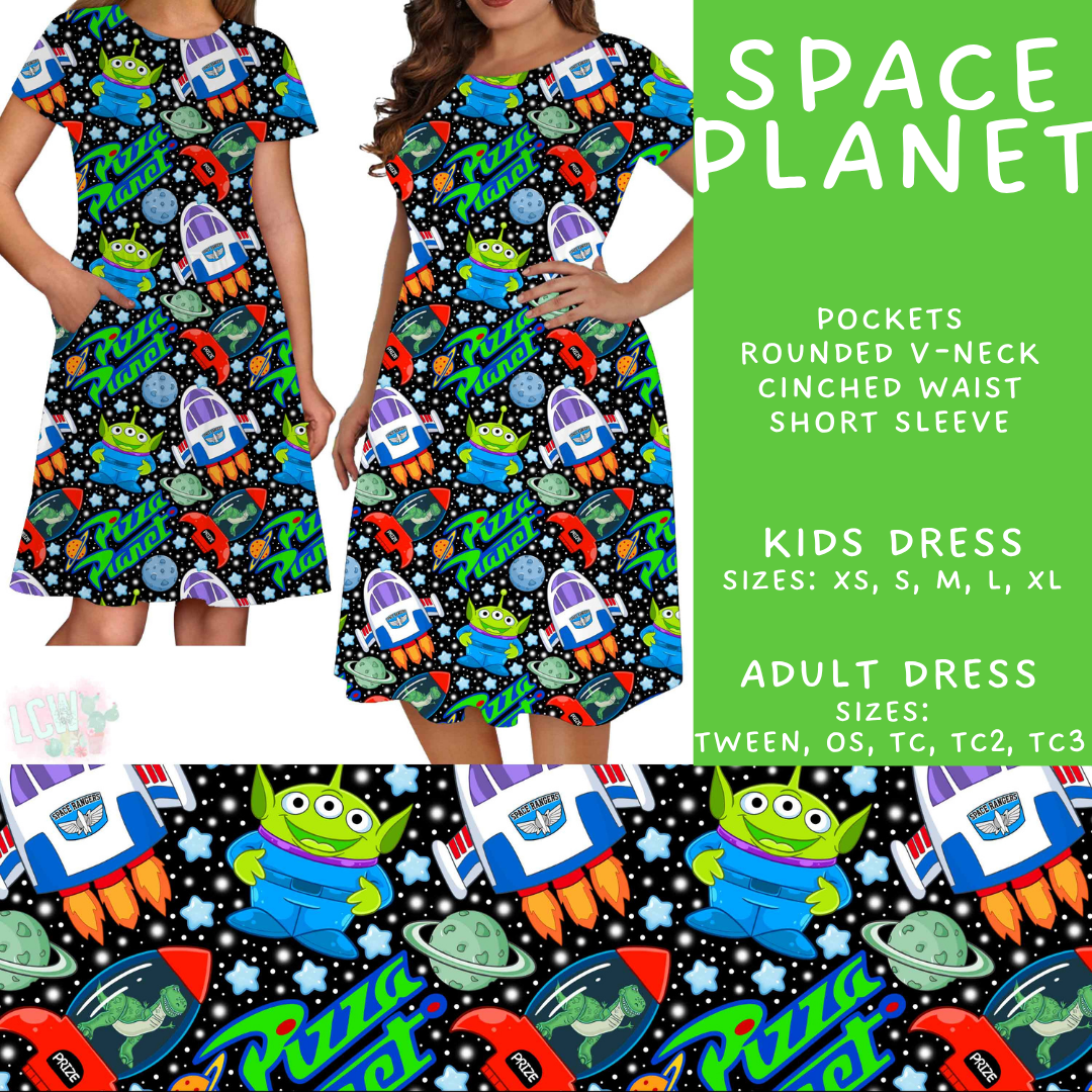 Batch #552 - Magical Faves 22 - Closes 7/6 - ETA early Sept - Space Planet Adult & Kids Dresses