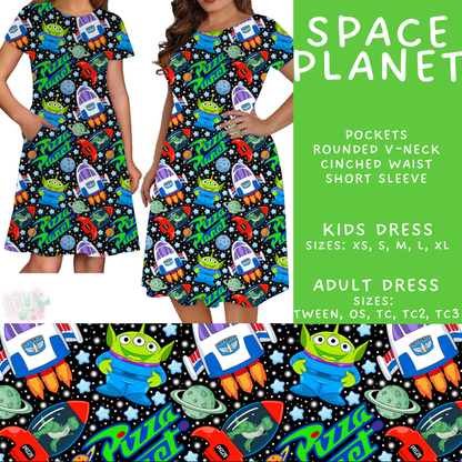 Batch #552 - Magical Faves 22 - Closes 7/6 - ETA early Sept - Space Planet Adult & Kids Dresses