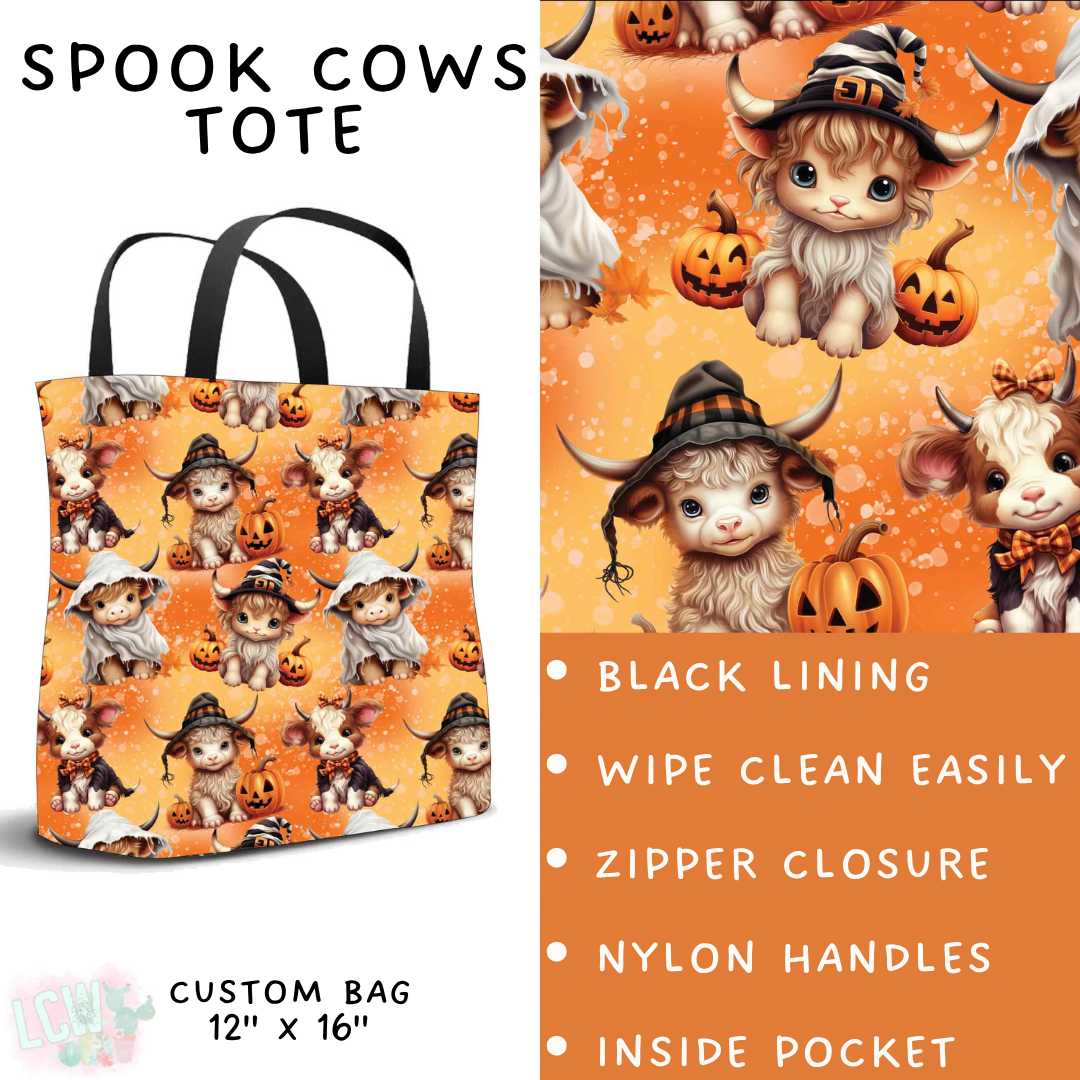 Batch #560 - Halloween 4 - Closes 7/26 - ETA late Sept - Spook Cows Tote