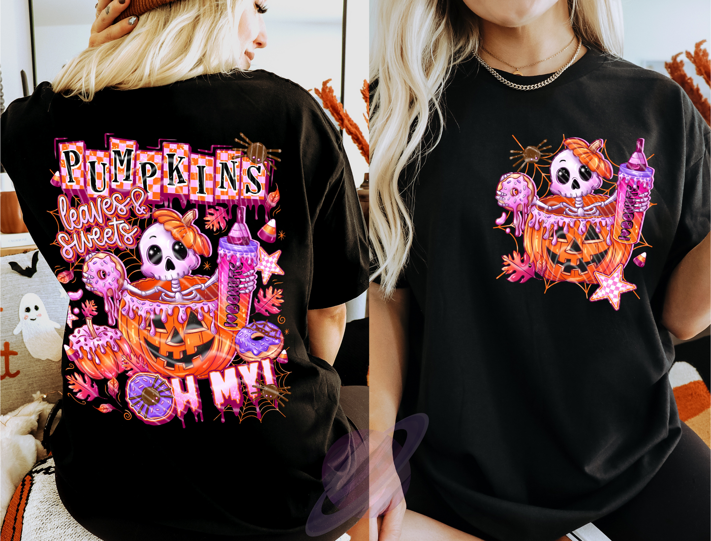 SPOOKY DONUT- DOUBLE SIDED TEE