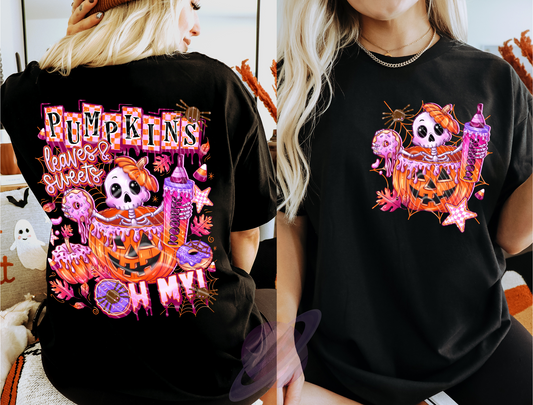 SPOOKY DONUT- DOUBLE SIDED TEE