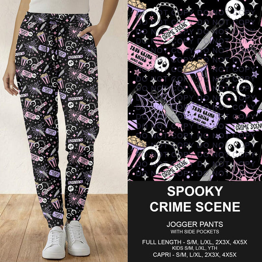B297 - Preorder Spooky Crime Scene Joggers (Closes 6/28. ETA: early Sept.)
