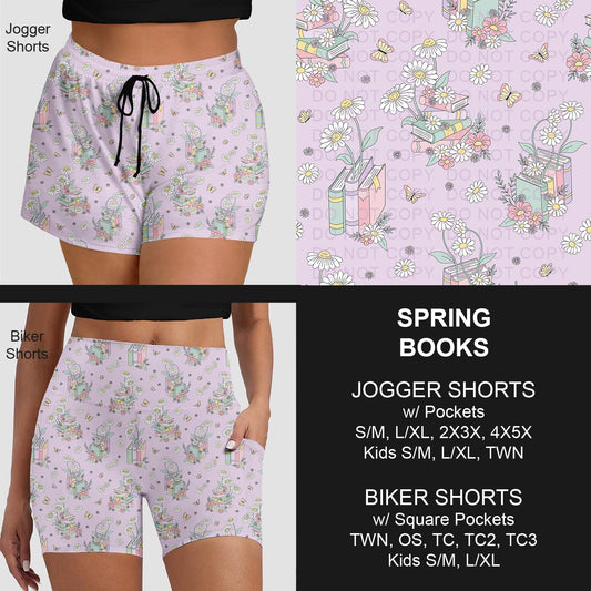 B281 - Preorder Spring Books Jogger/Biker Shorts (Closes 3/25. ETA: early June)