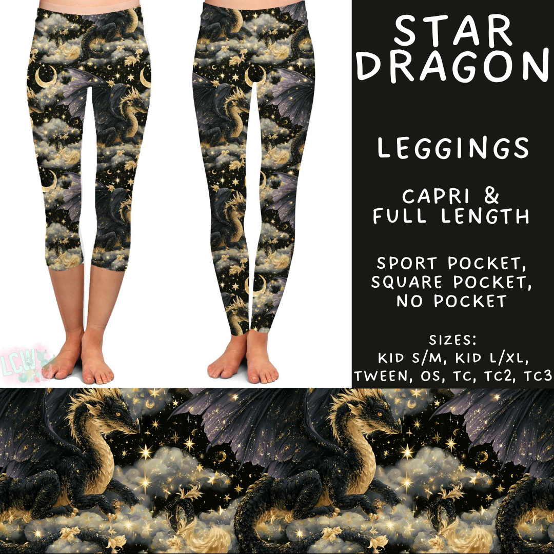Batch #578 - July Request Run - Closes 8/31 - ETA late October - Star Dragon Full and Capri Length Leggings