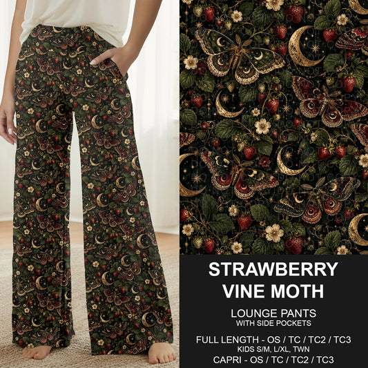 B320 - Preorder Strawberry Vine Moth Lounge Pants (Closes 11/08. ETA: mid Jan.)