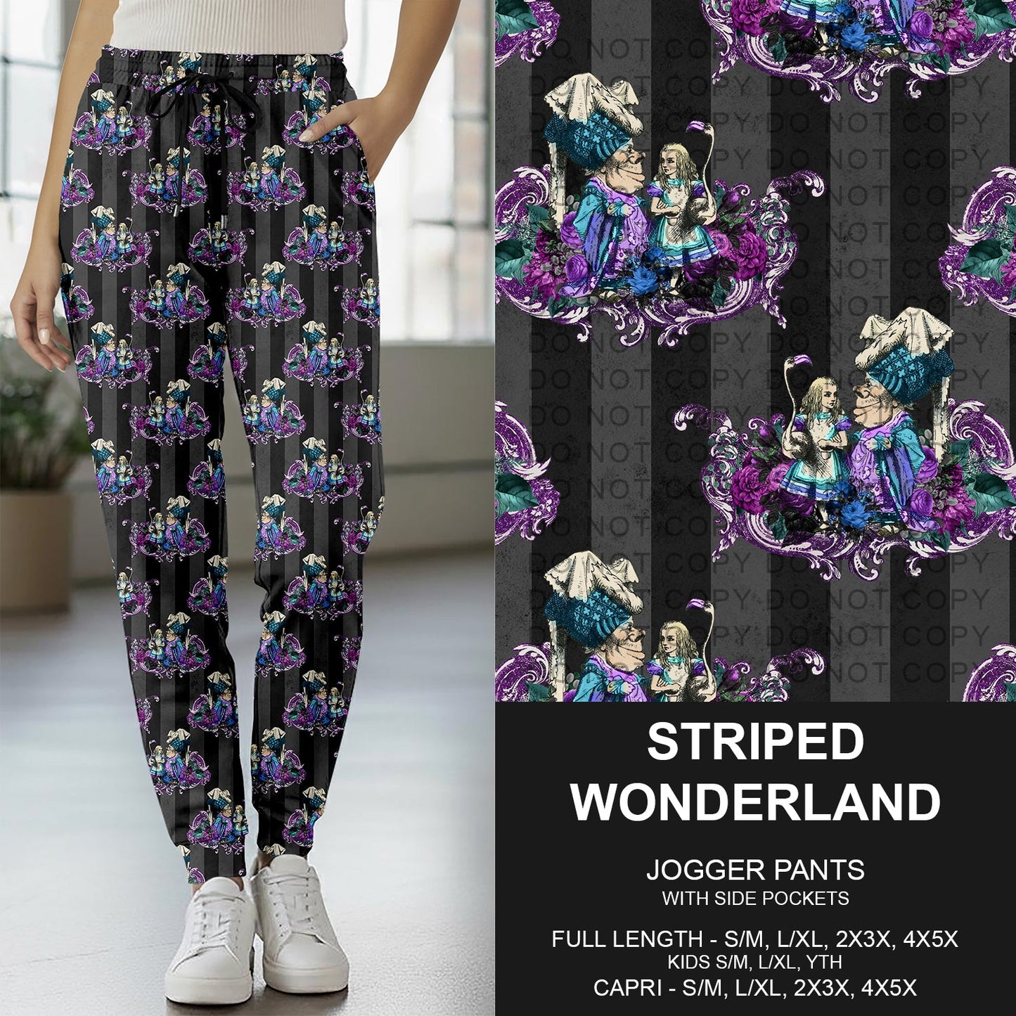 B277 - Preorder Striped Wonderland Joggers (Closes 3/08. ETA: mid May)