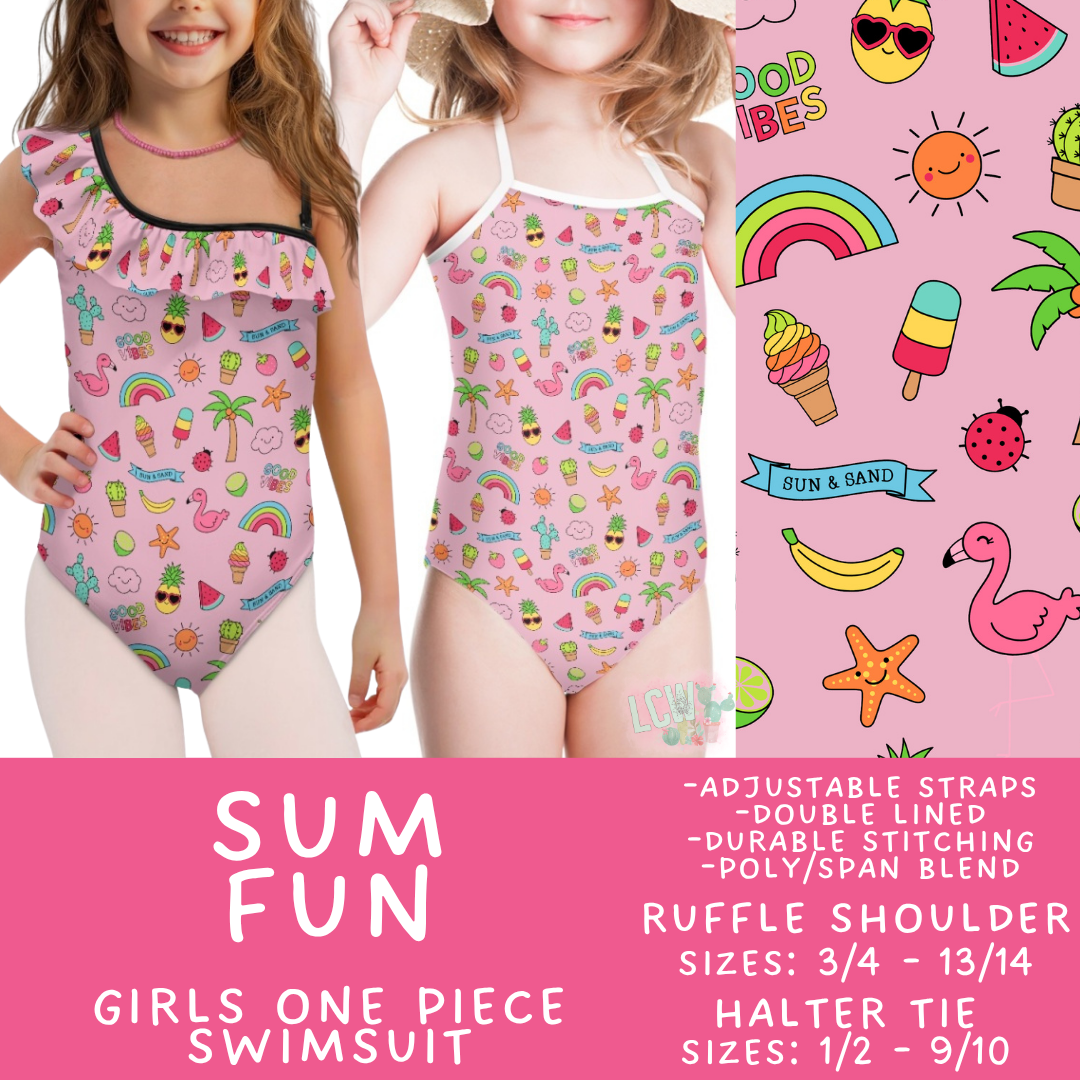 Batch #543 - Pool Party 2 - Closes 6/15 - ETA early/mid August - Sum Fun Girl's Swimsuit