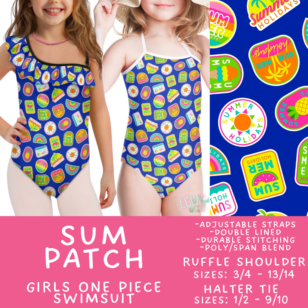 Batch #543 - Pool Party 2 - Closes 6/15 - ETA early/mid August - Sum Patch Girl's Swimsuit
