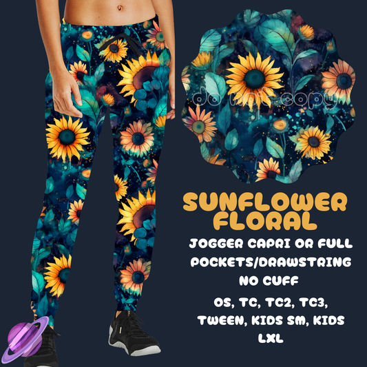 SUNFLOWER FLORAL-FLORAL BOTTOMS PREORDER CLOSING 7/15