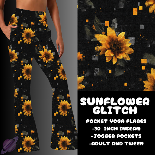 SUNFLOWER GLITCH-YOGA FLARES 7-PREORDER DUE 10/2