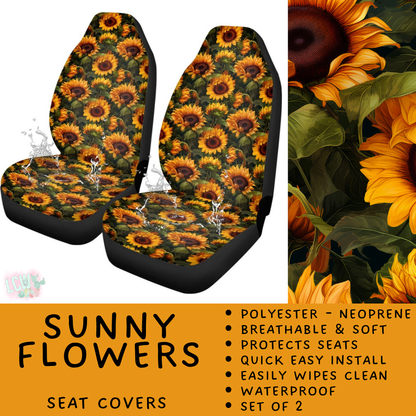 Batch #554 - Car Accessories 3 - Closes 7/10 - ETA early/mid Sept - Sunny Flowers Vehicle Seat Covers